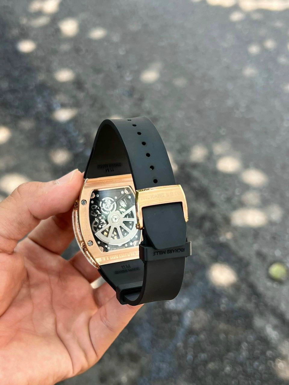 Richard Mille Replica Watch RM67 Black Dial Men s Full Diamond 40mm - Top club