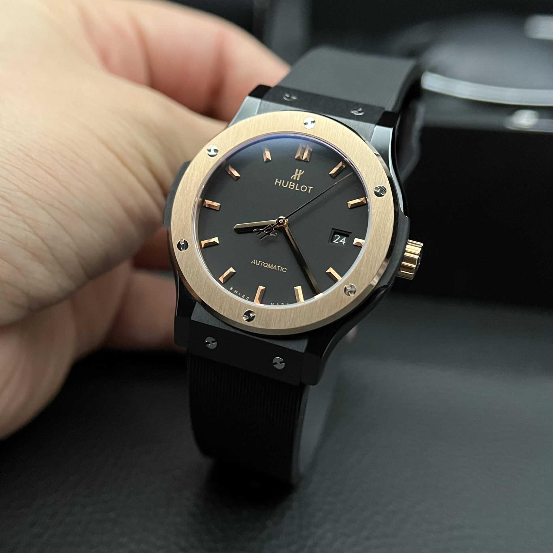 Hublot Replica 1:1 Watch Classic Fusion Ceramic Demi Gold JJZ 42mm - Top club