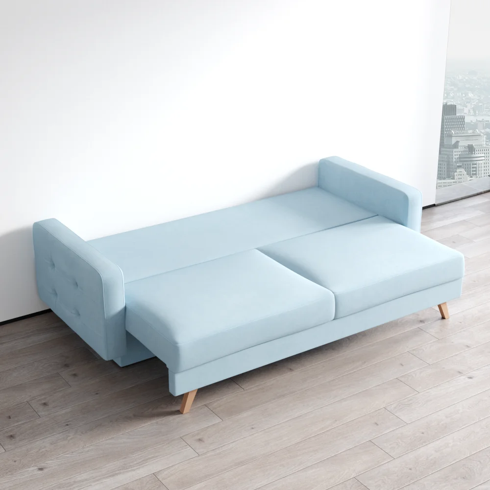 Meble Furniture Vegas Queen Sofa Bed with Storage, Multiple Colors - Image 14