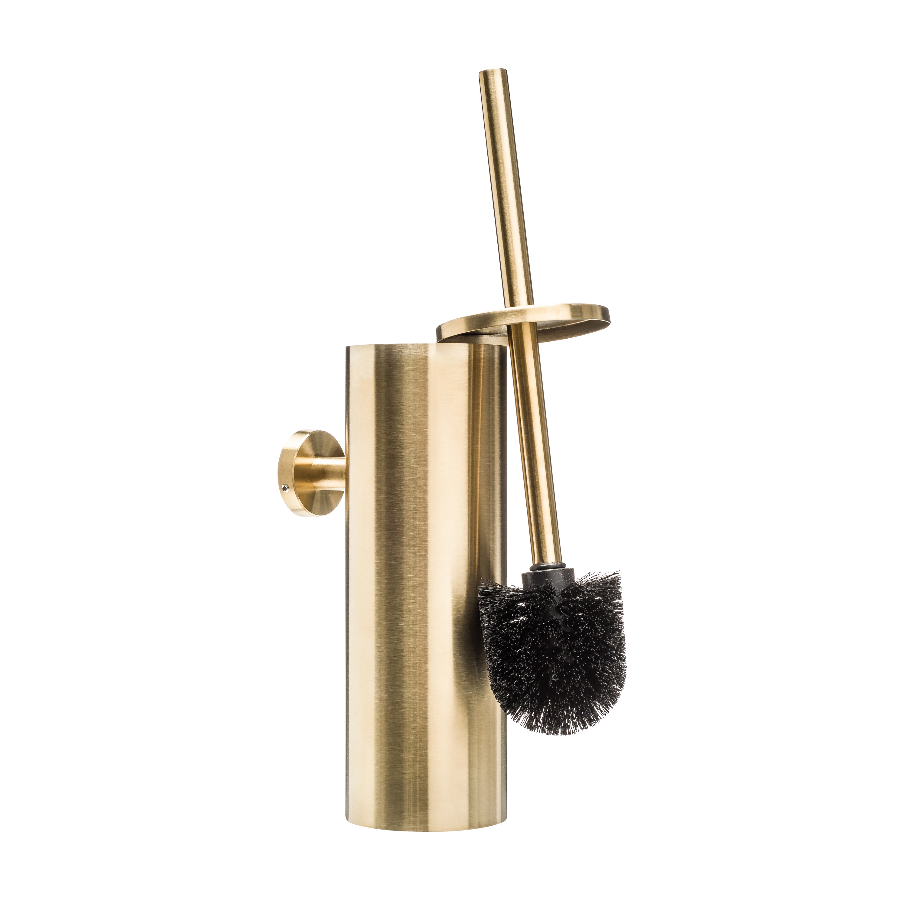 XIVADA Toiletborstel Mura - Met houder - Boren - Rvs - Goud
