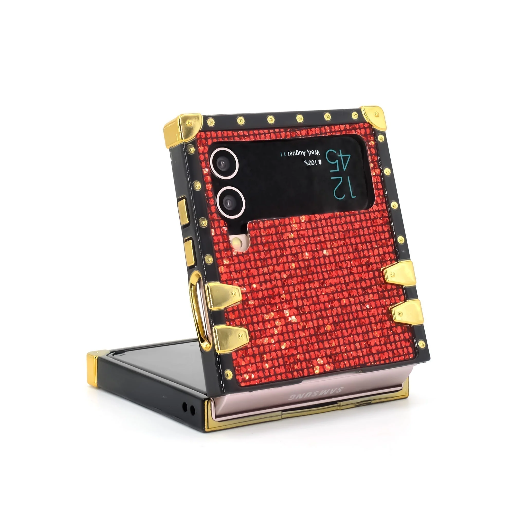 Samsung Galaxy Z Flip6/5/4/3 5G Square Case Ruby - Wholesale & Influencer