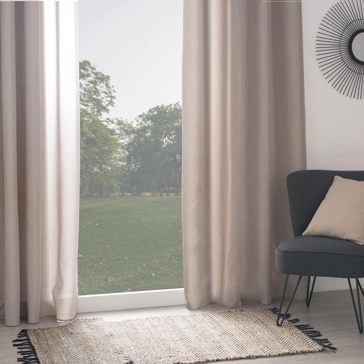 Insulated curtain "Tim" Beige, 140x260 cm
