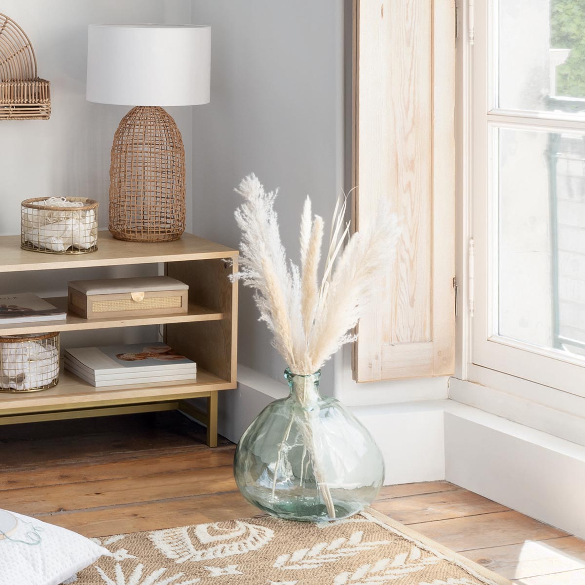 Vase "Dame Jeanne" Transparent, D.33 cm