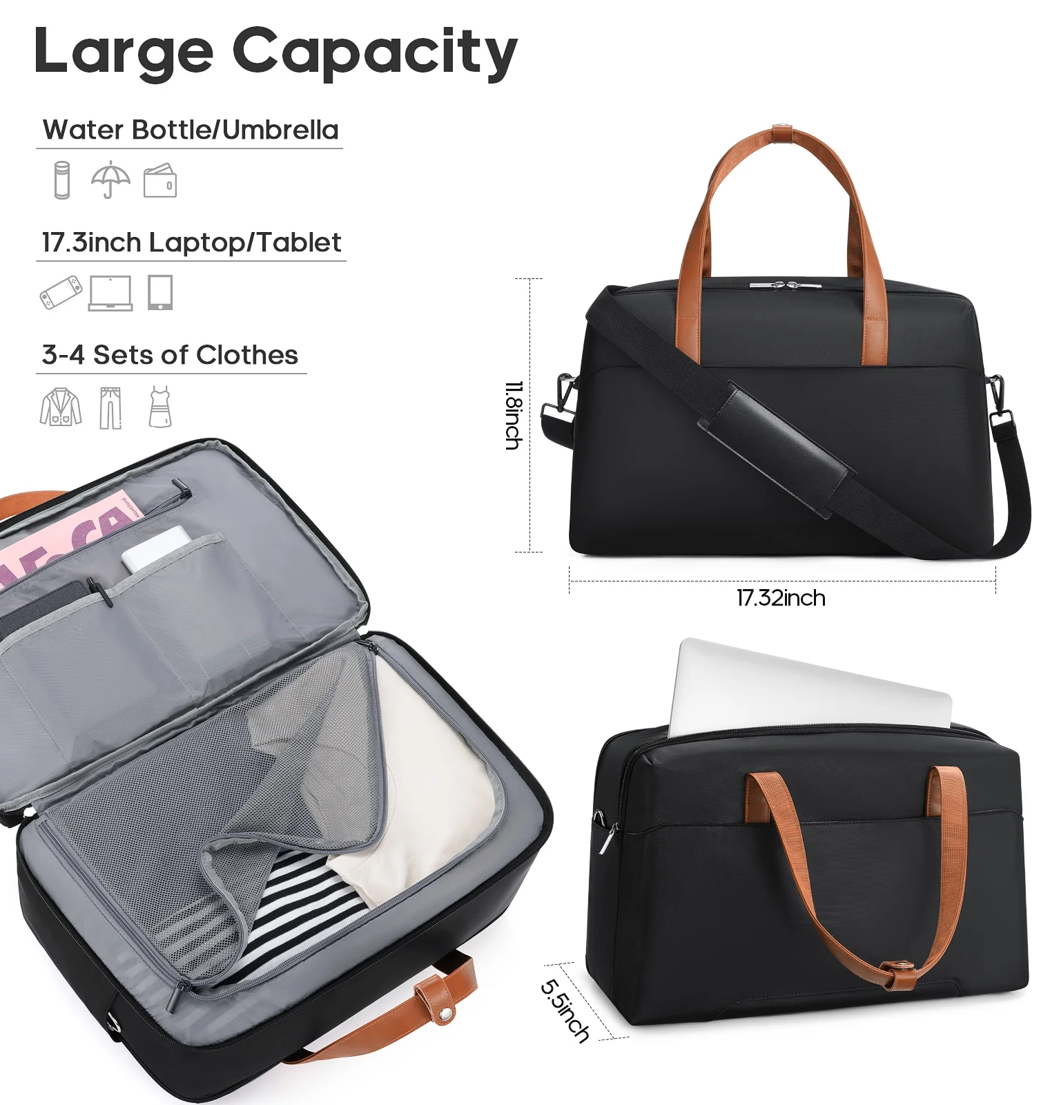 MIUSSE Luggage Sets 3 Piece, 20 Inch Carry On Luggage with Wheels, 100% PC Hardshell Suitcase with TSA Lock, Carry On Suitcases Airline Approved With Travel Backpack for Men Women - Image 44