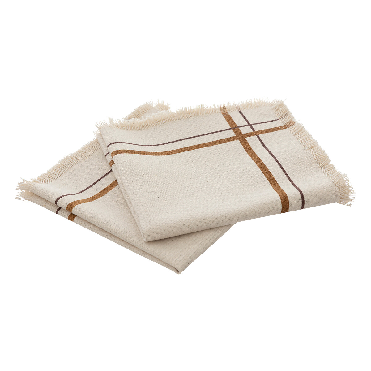 Set of 2 "Ray" table napkins Beige, 40x40 cm
