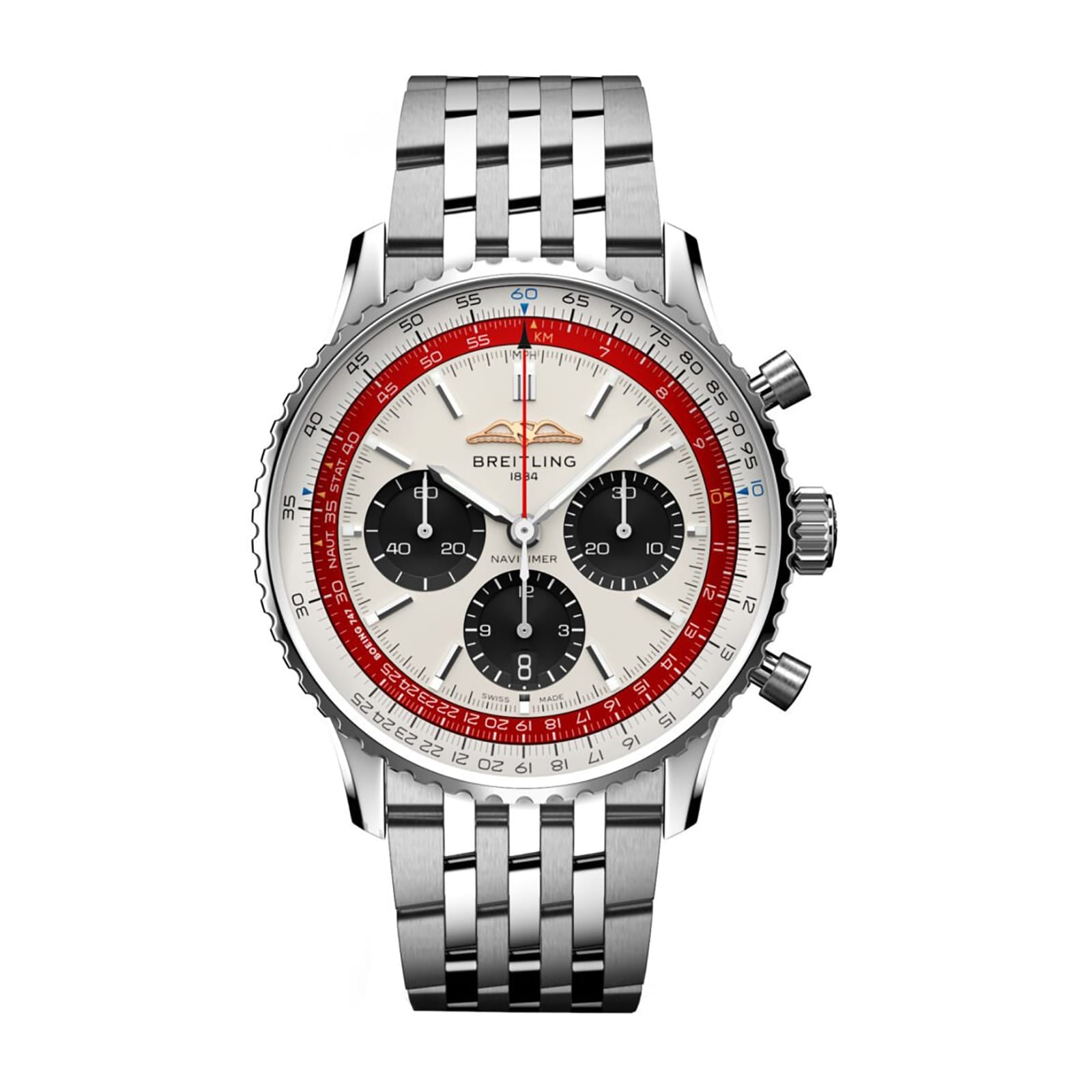 Fake Breitling Replica Watches NAVItimer B01 Chronograph 43 Boeing 747(1:1 replica) - Elite Watch Atelier