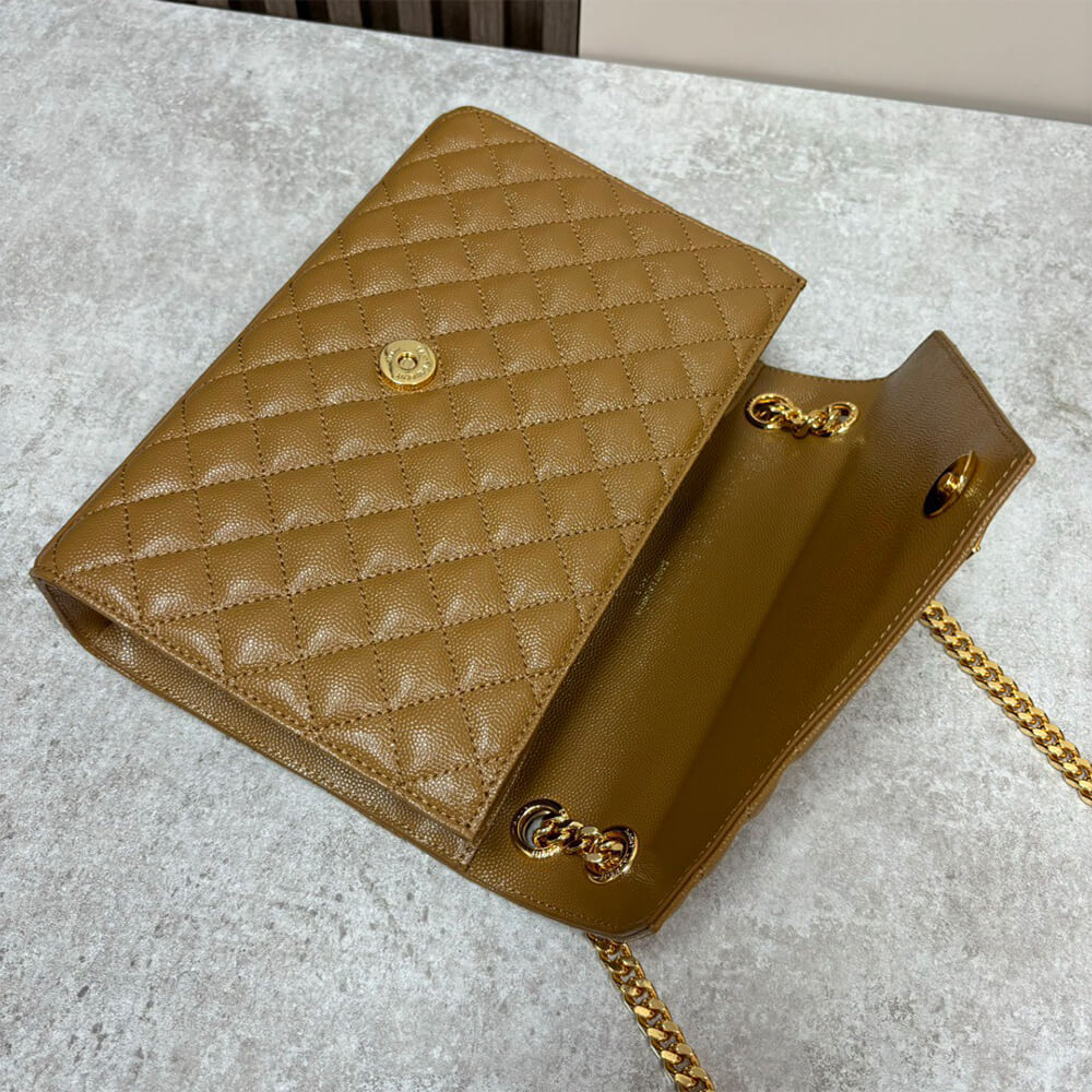 YSL Envelope Medium Bag in Grained Leather1:1High-quality replica