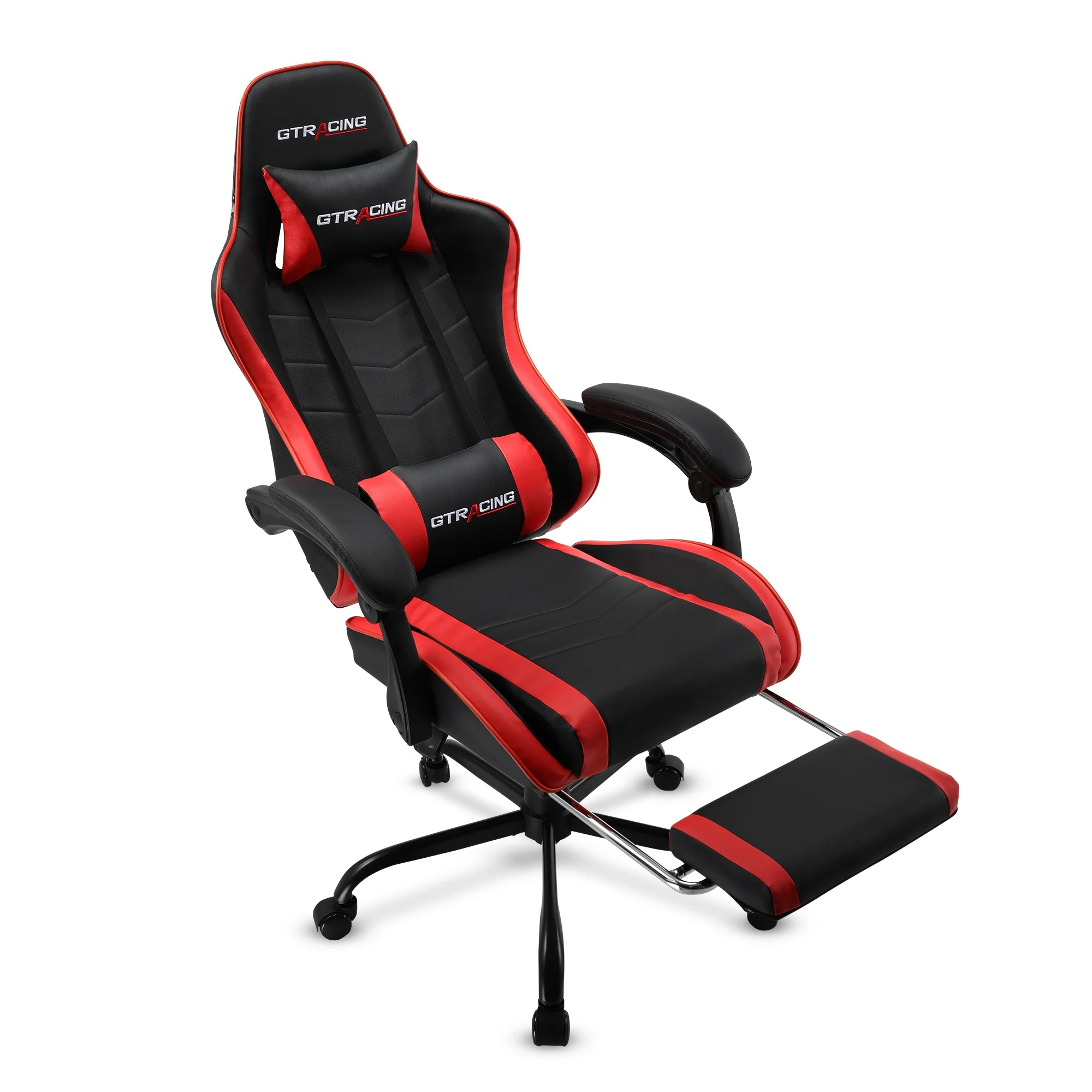 GTRACING GTWD-200 Ergonomic Gaming Chair with Adjustable Pillows and Footrest , White - Image 36