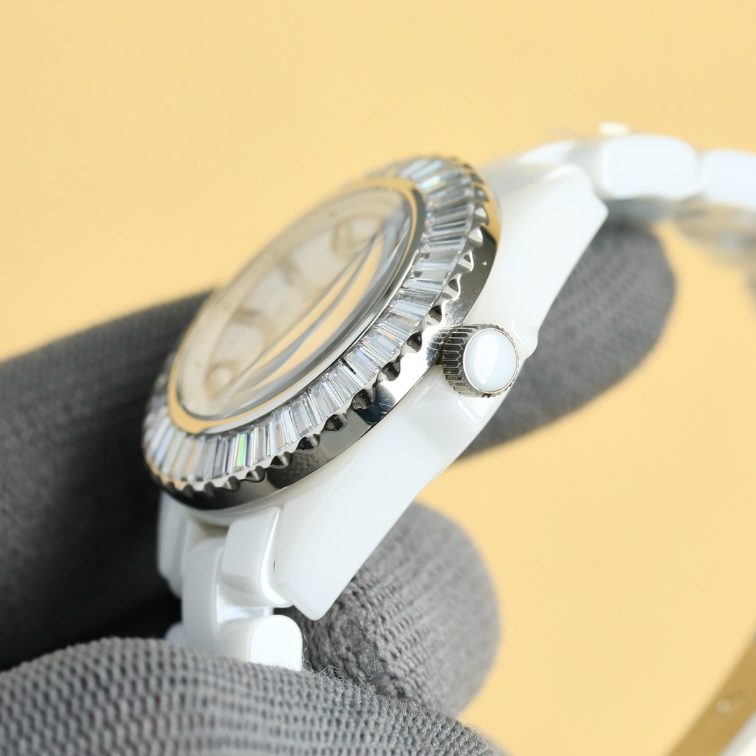 New Super Ceramic - Chanel J12 33mm watch! Goddess Welfare - White(1:1 replica) - Top club