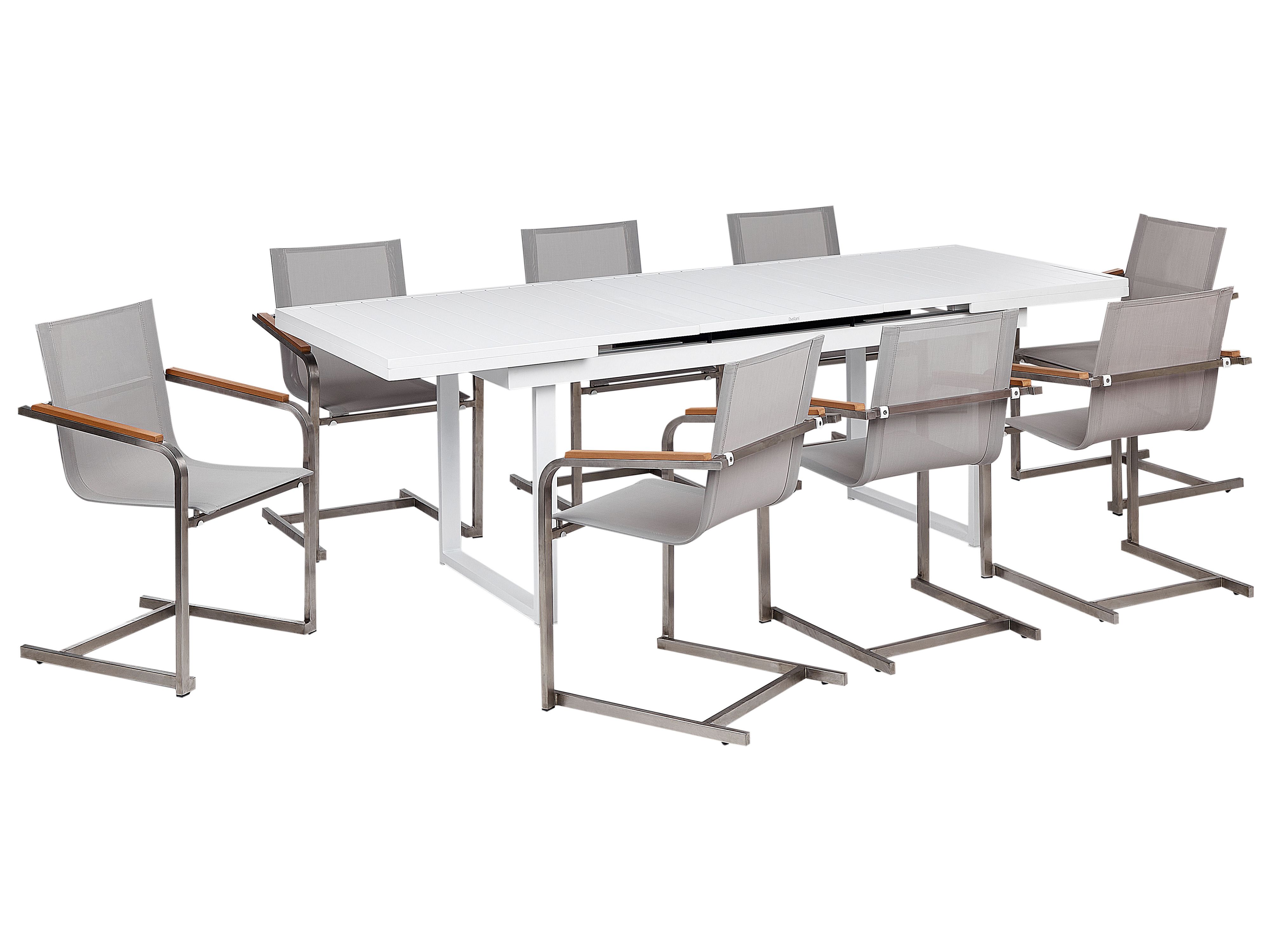 Garden Dining Set 8 Seater VALCANETTO/COSOLETO Metal Beige