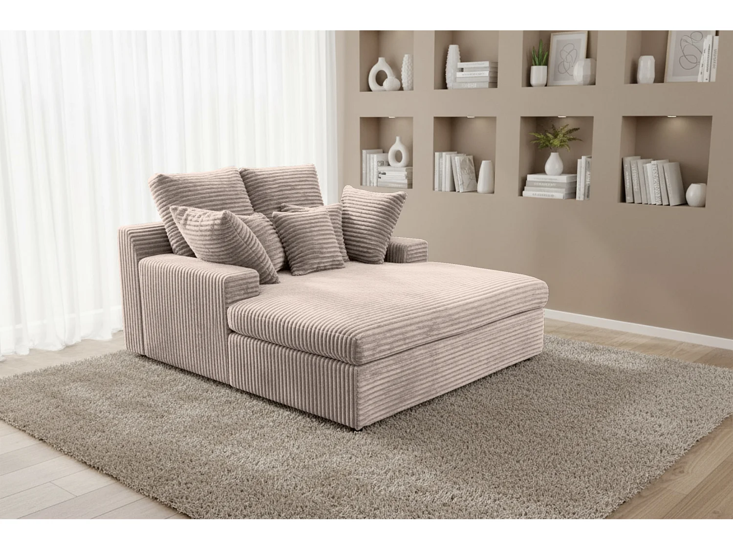 Méridienne Lazy One Tilia 11 gris chaud