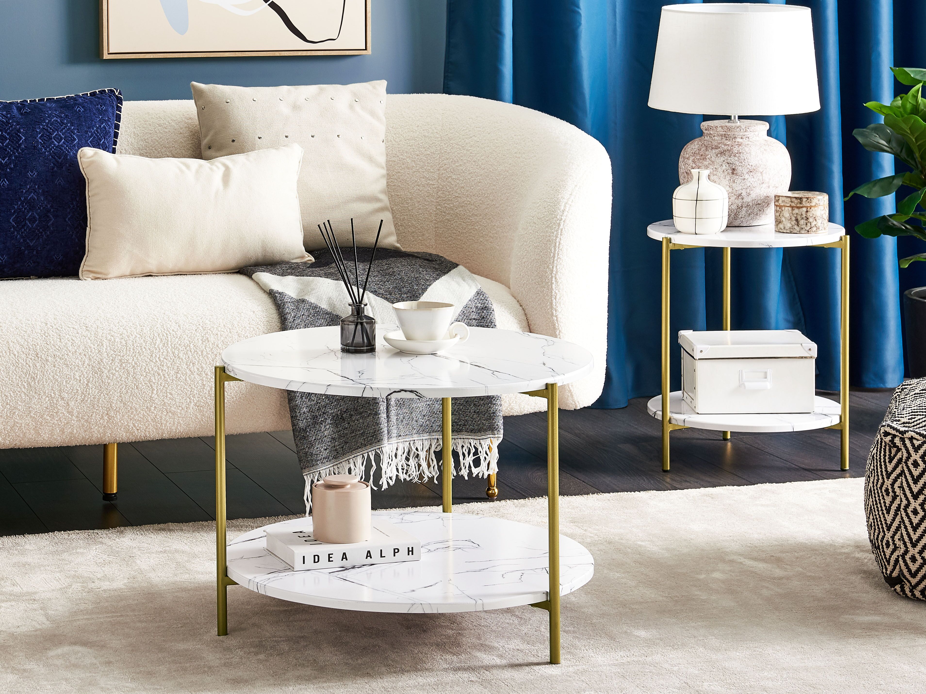 Coffee Table REVA White Marble