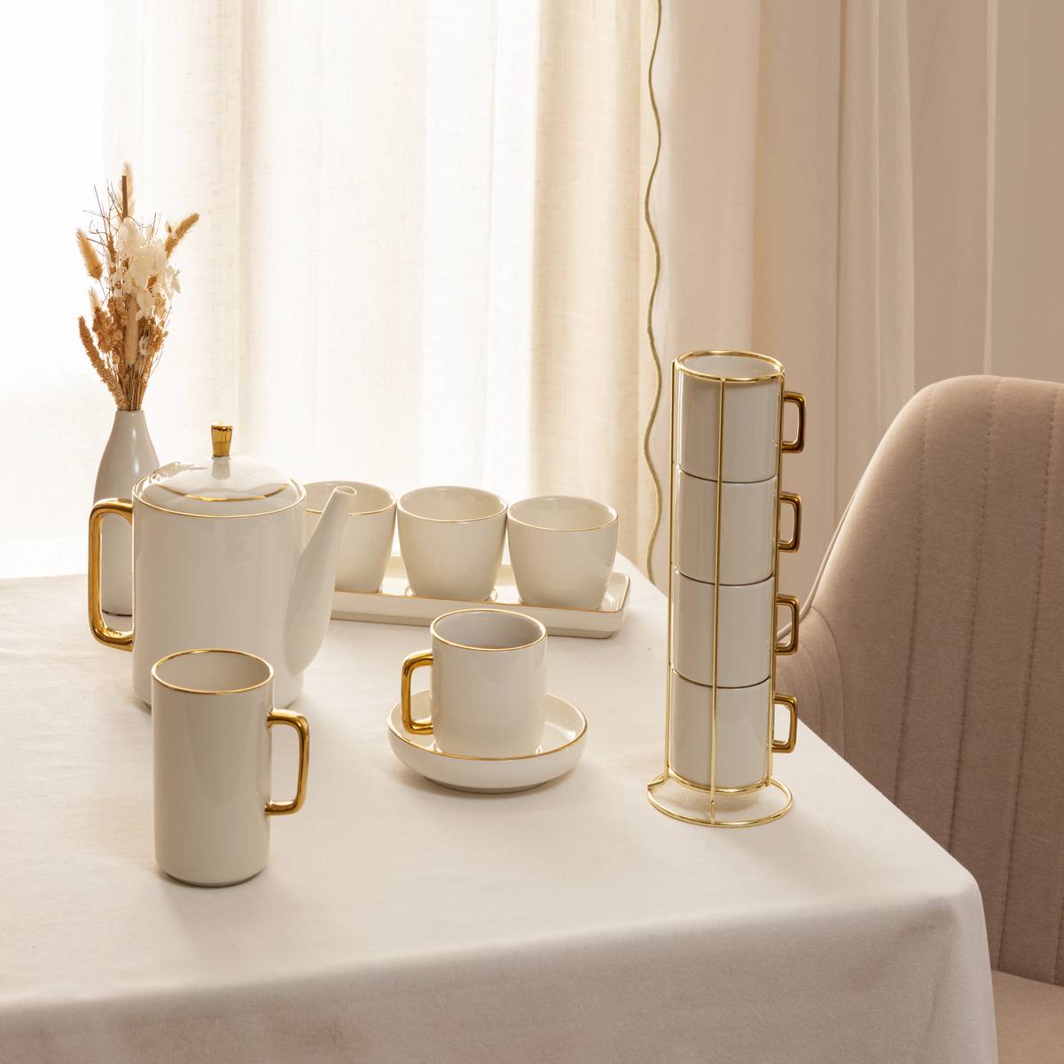 Cup with saucer 250 ml, White