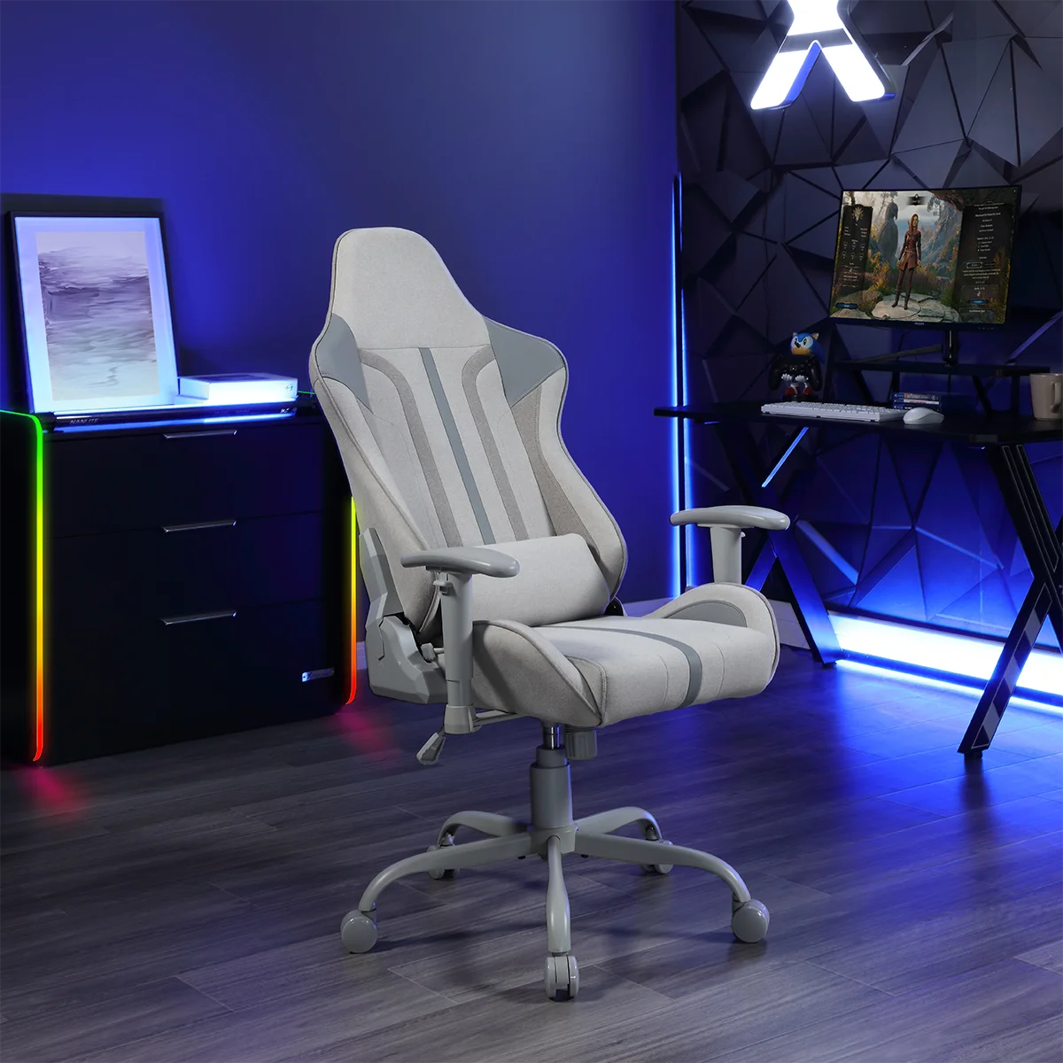 X Rocker Mysa PC Gaming Chair with Lumbar Support, Pink - Image 19