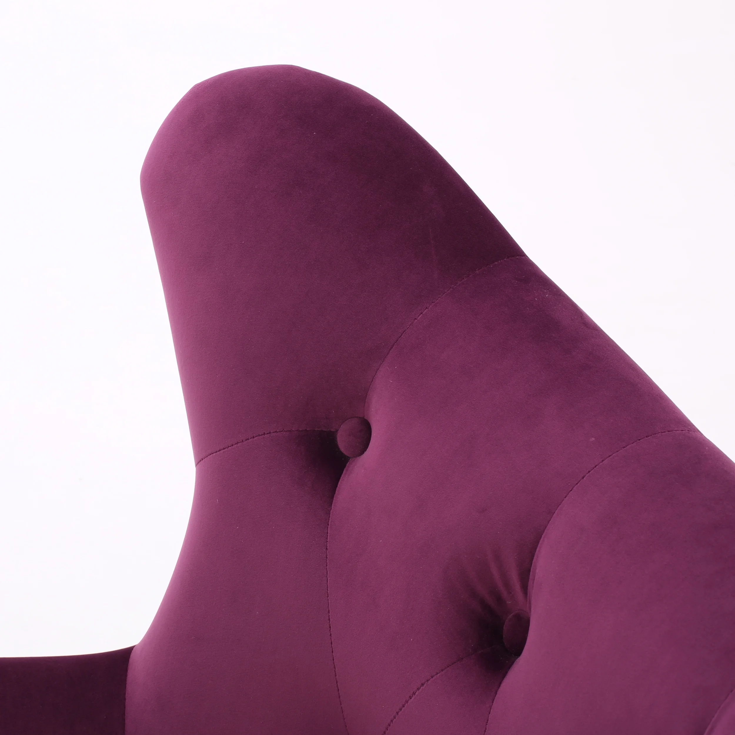 Noble House Simon Velvet Wingback Chair, Purple - Image 4
