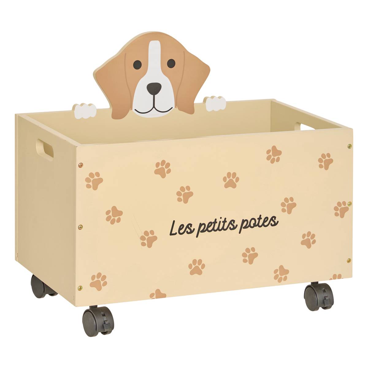 Children's storage chest "Scott" Beige, 48x42 cm
