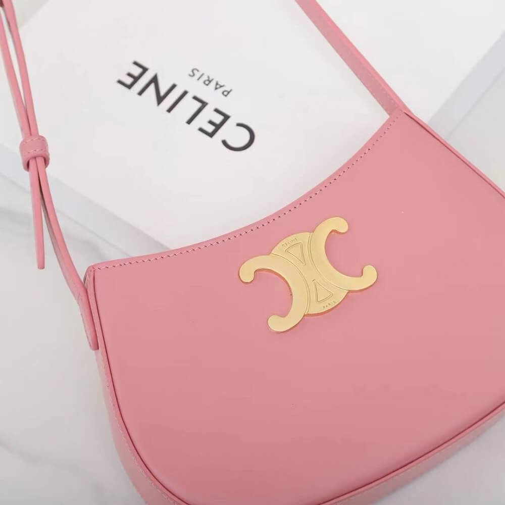 CELINE MEDIUM TILLY BAG in shiny calfskin1:1High-quality replica