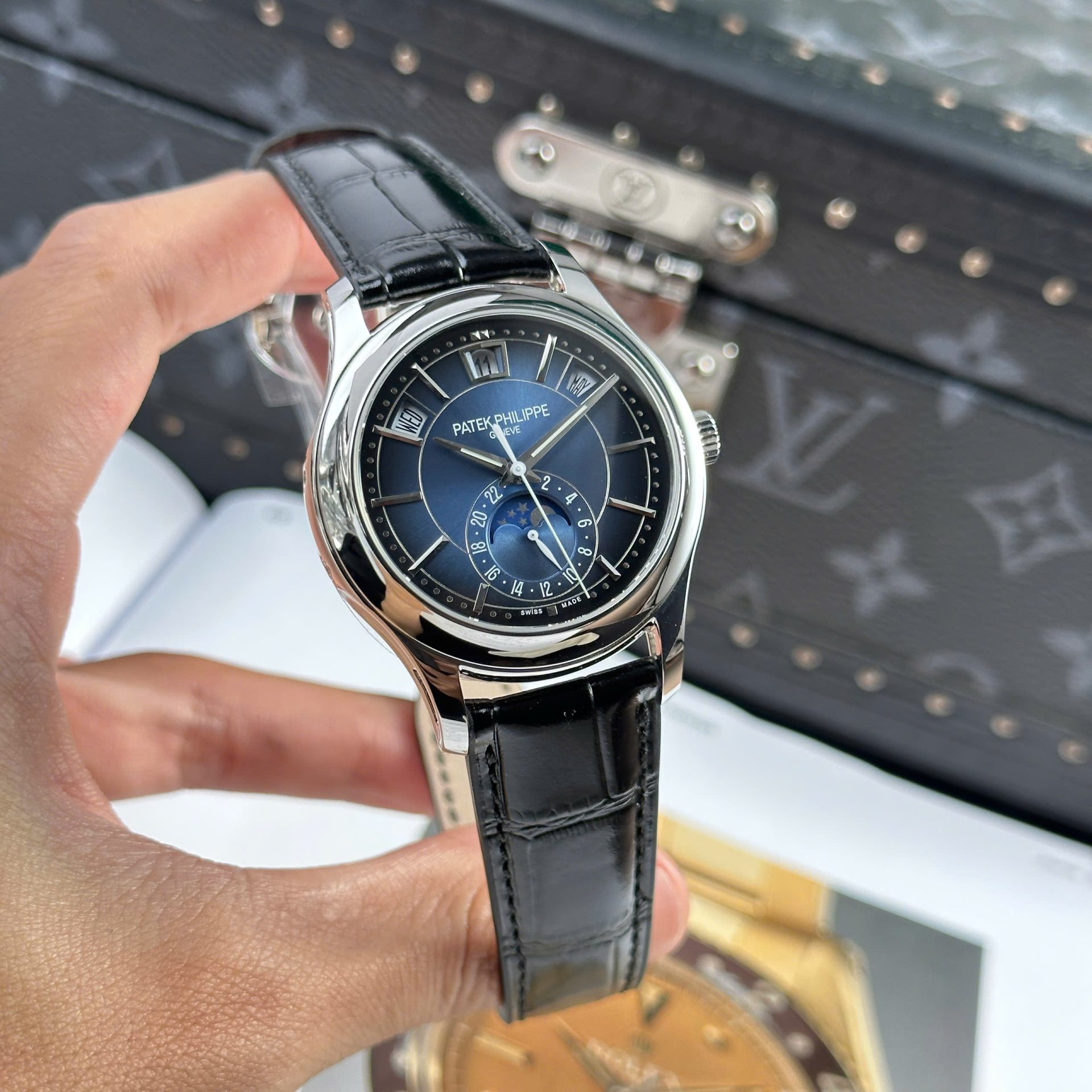 Patek Philippe Replica Watch Complications 5205G Blue Dial 40mm - Top club