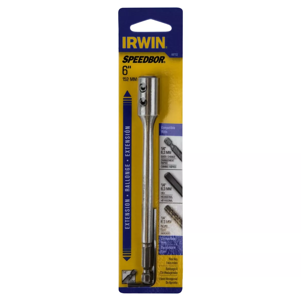 Irwin Speedbor 6 In. x 1/4 In. Spade Drill Bit Extension