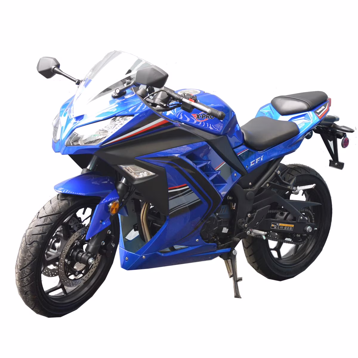 X-Pro Brand New 250cc EFI Fuel Injection Dirt Bike Motorcycle Street Bike, 6 Manual Transmission Electric Start 17" Wheels Assembled in Crate
