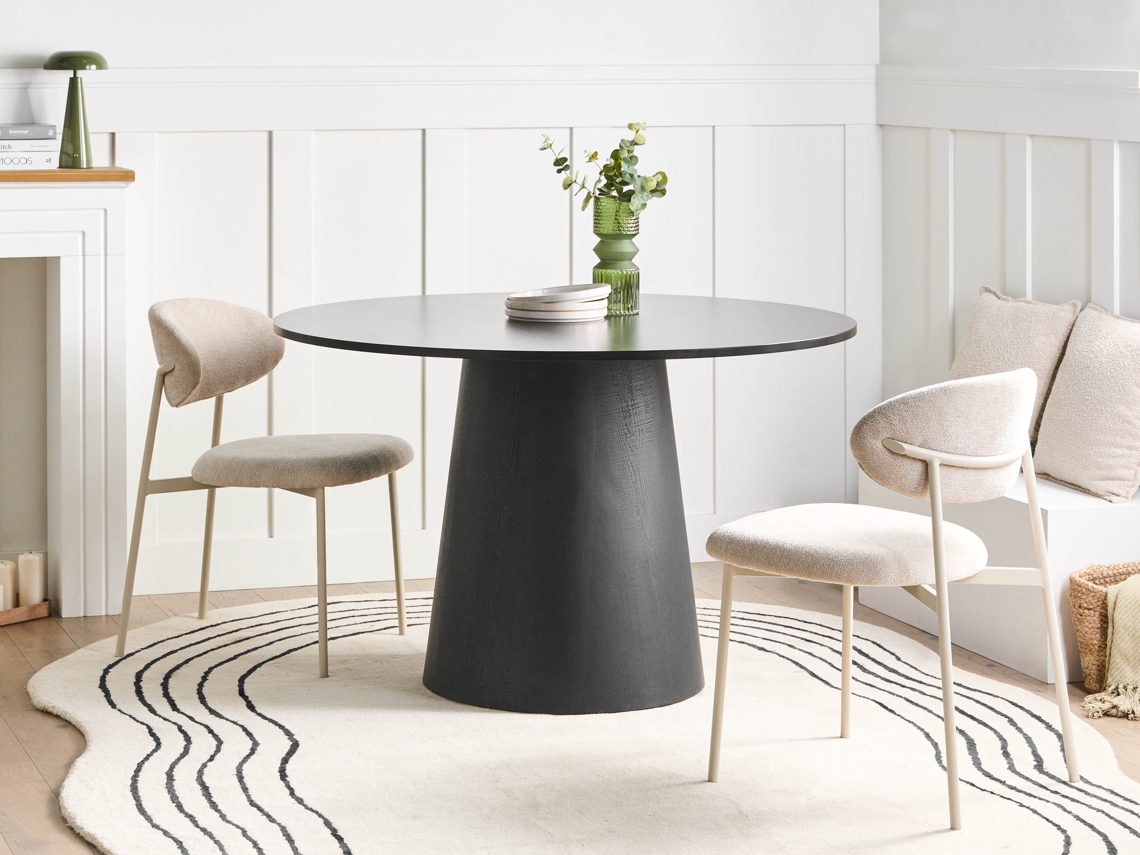Dining Table OYEN Black 120 cm 120 cm