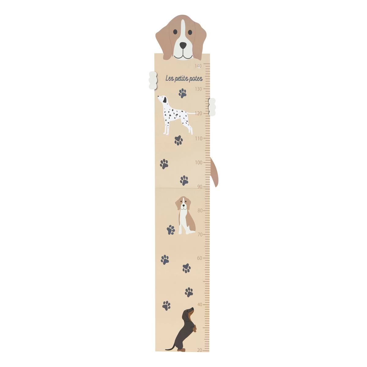 Children's Height Chart "Scott" Beige, 140cm