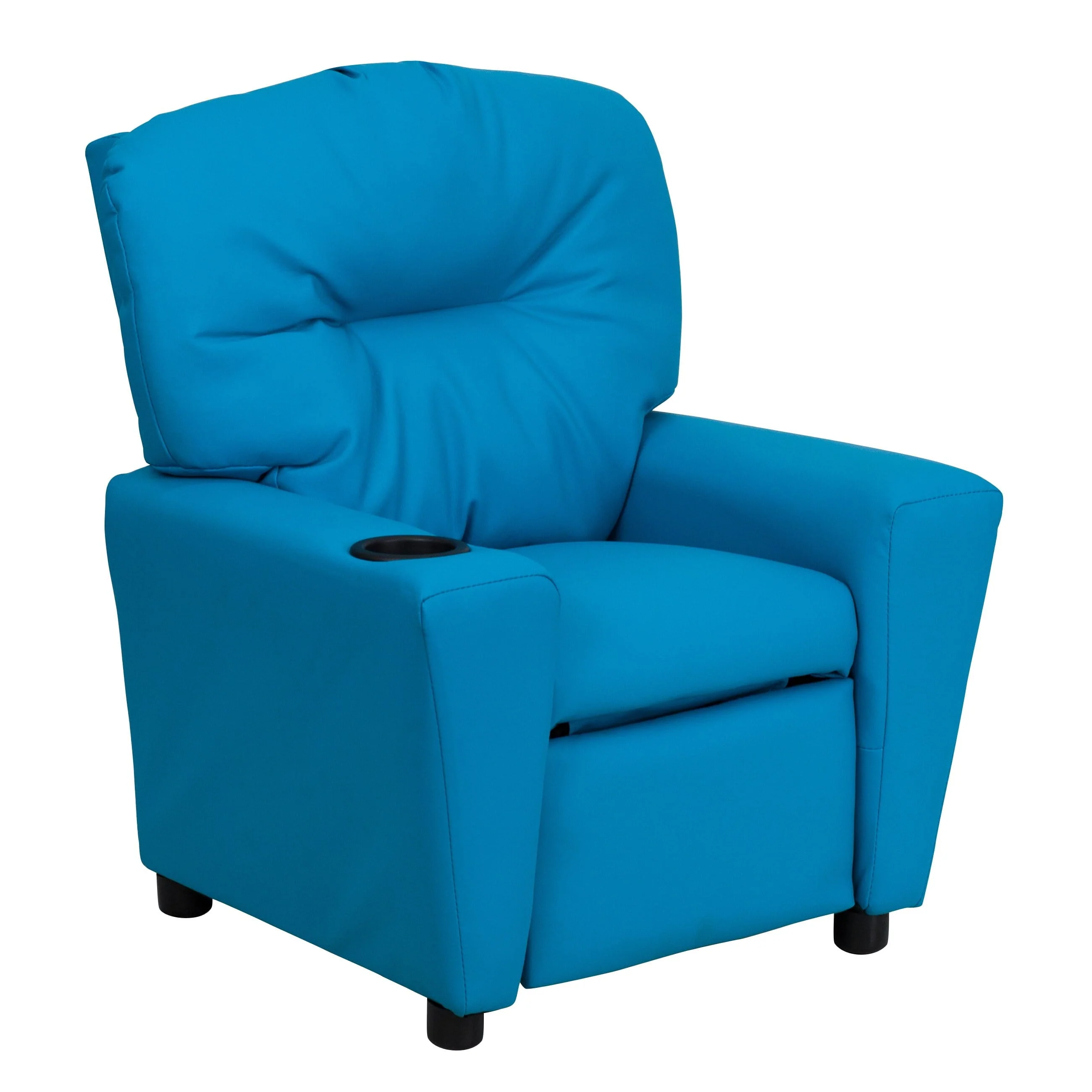Lancaster Home Contemporary Kids Recliner with Cup Holder Brown Microfiber - Image 21