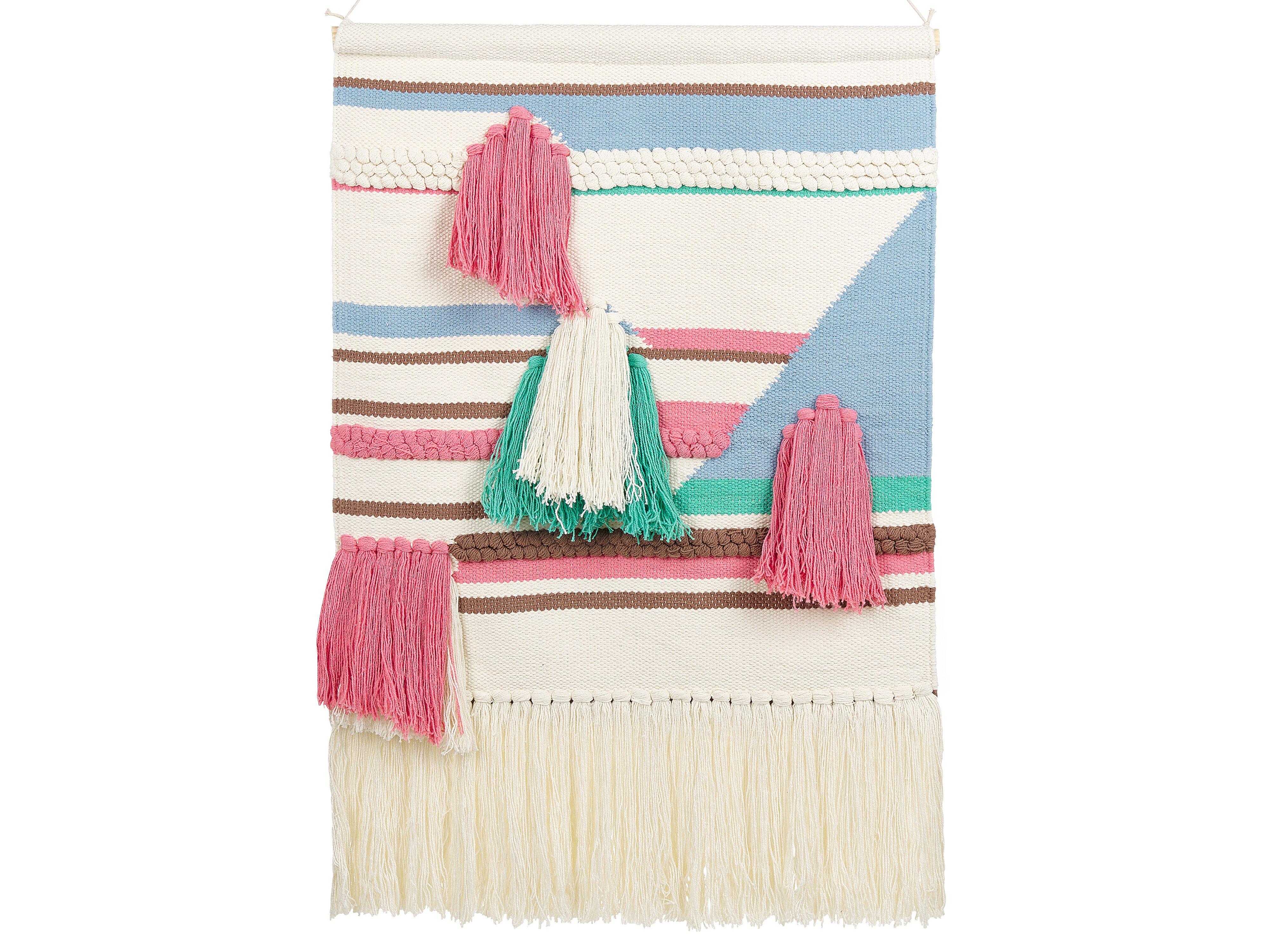 Fabric Wall Hanging MOOLA Cotton 109 cm Light Beige