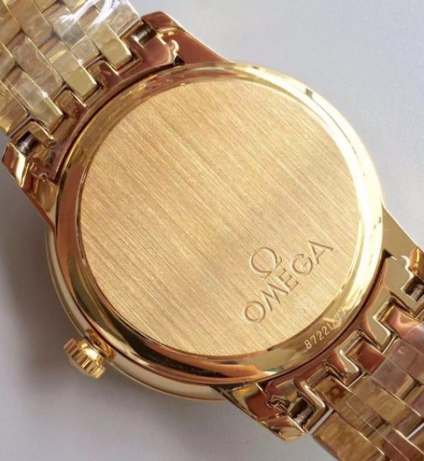Replica Omega MK De Ville 39.5mm Blue Dial YG Case SS Bracelet A2824 - Top club