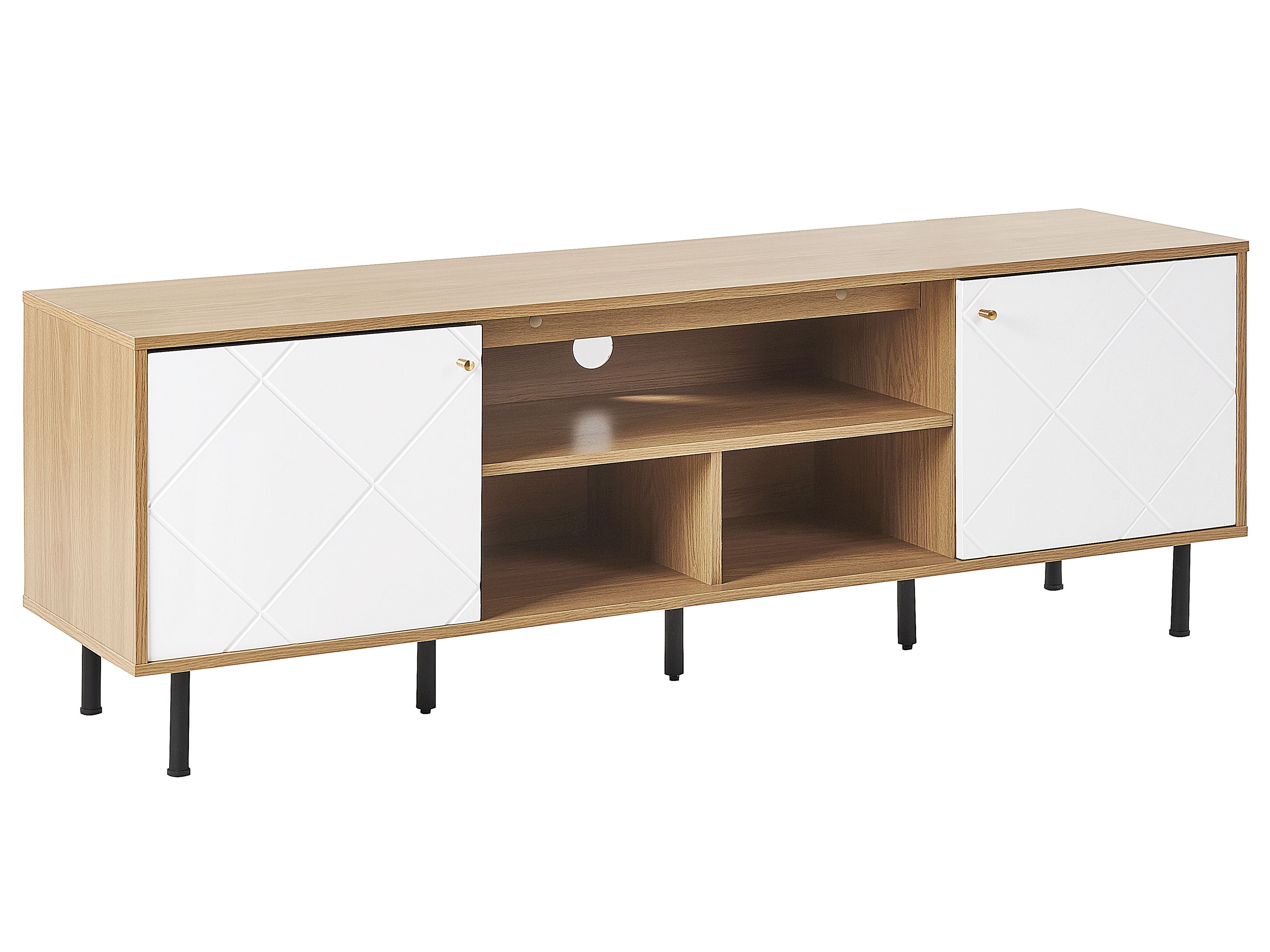 TV Stand PALMER Brown/ White