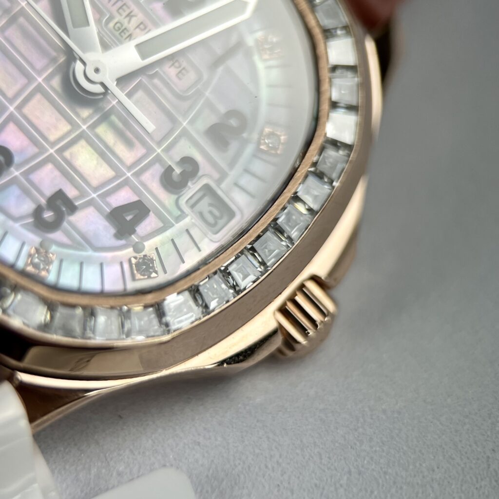Patek Philippe Replica 11 Watch Aquanaut 5072R Gold Wrapped Moissanite Diamond 35.6mm - Top club