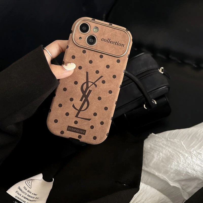 Saint Brown Leather iPhone Case - Wholesale & Influencer