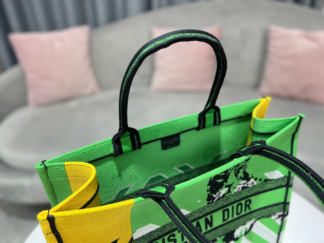 Christian Dior Large Dior Book Tote Green, For Women, Women’s Handbags 16.5in/42cm CD1:1High-quality replica
