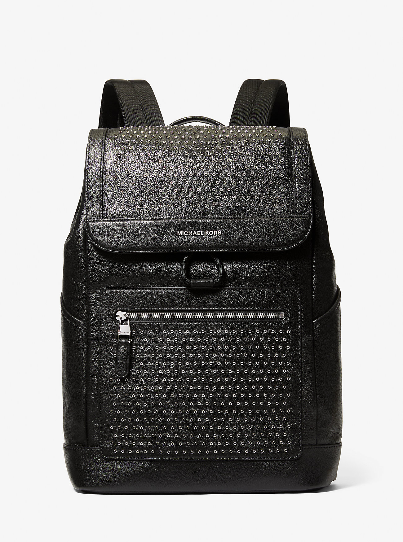 Hudson Medium Grommeted Leather Backpack