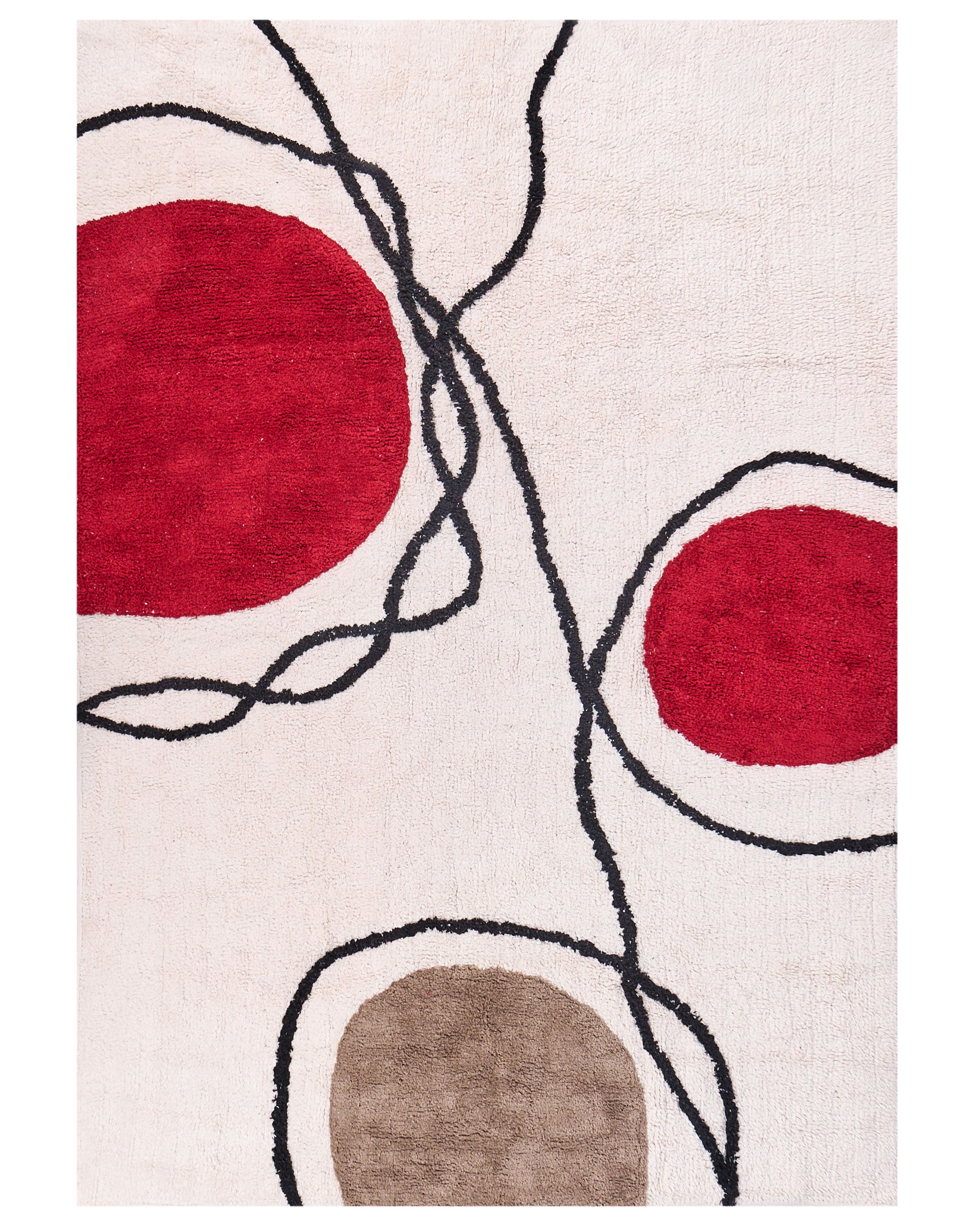 Rug BOLAT Beige 160 x 230 cm Cotton
