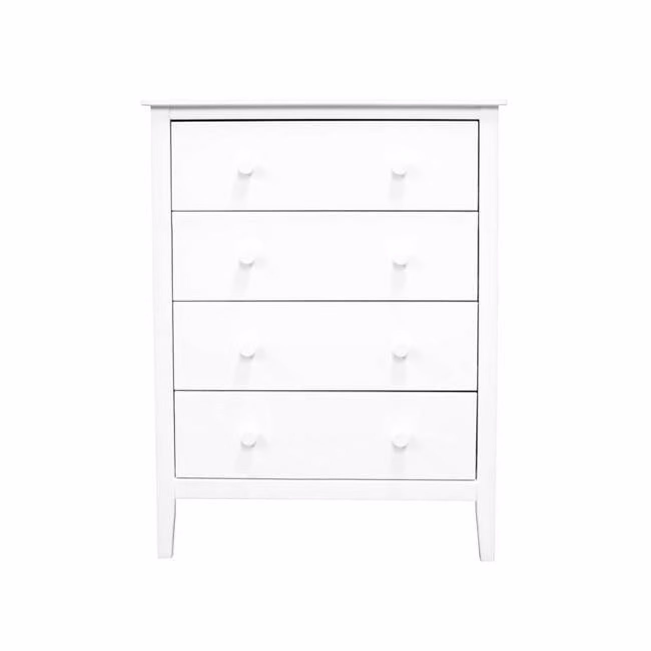 Adeptus Solid Wood Easy Pieces 4 Drawer Chest of Drawers - White
