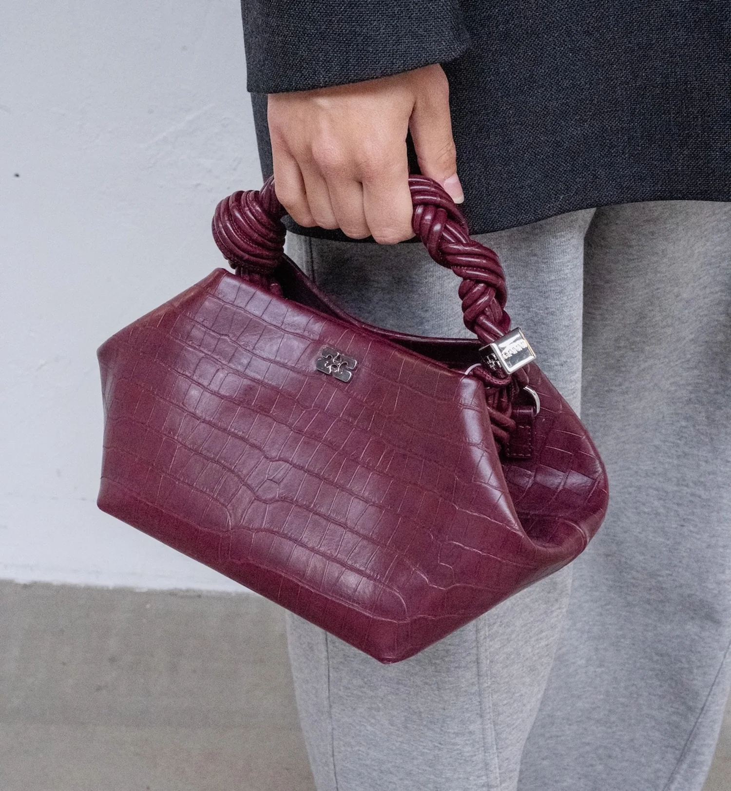 GANNI Bou Small Croco Pelinova Bag