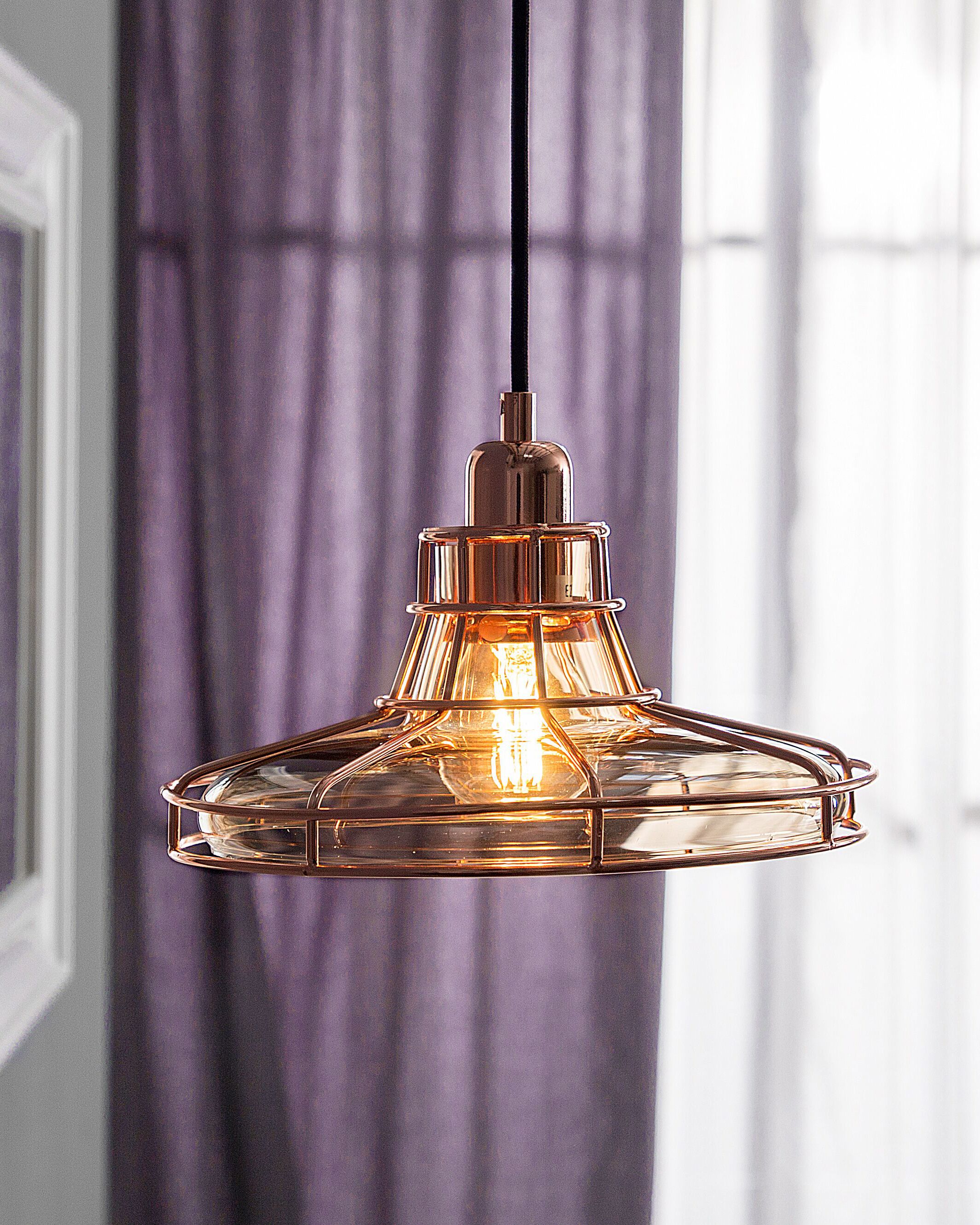 Pendant Lamp TORRE Glass Copper