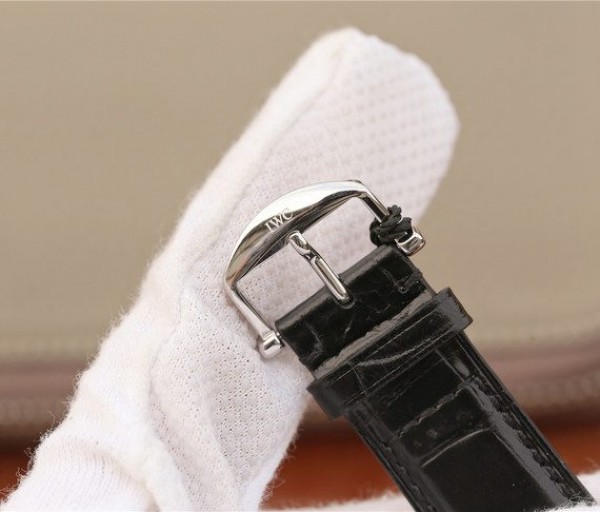 Replica IWC TW Da Vinci IW3566 Blue Dial Black Leather Strap A2892 - Top club
