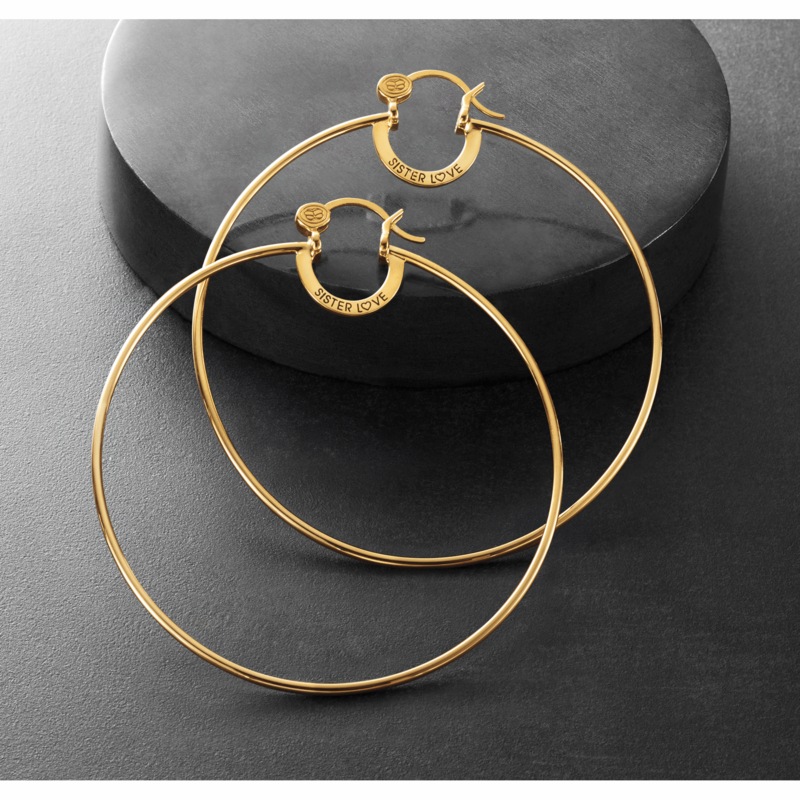 Sister Love Extra-Large Princess Hoops - MIDNIGHT VELVET CATALOG