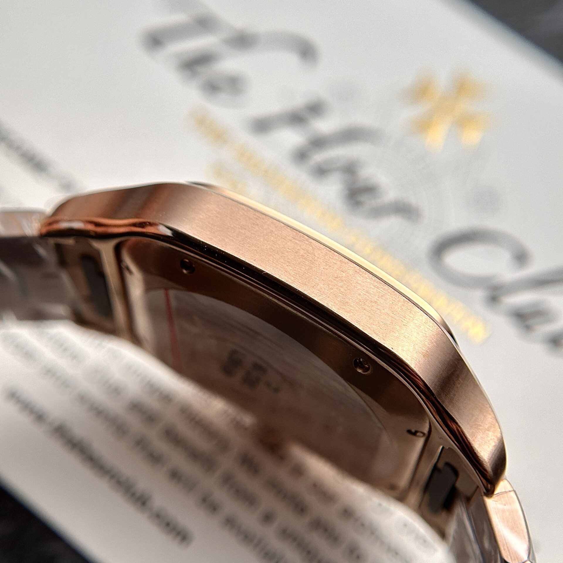 Cartier Santos Replica Watch Rose Gold BV Factory 39.8mm - Top club