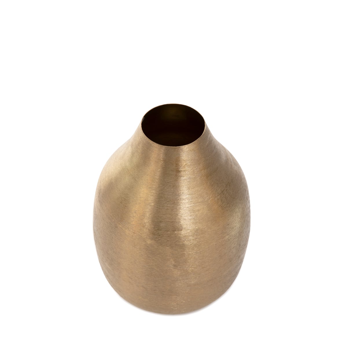 Wazon GIRONA metalowy złoty 15x15x21 cm