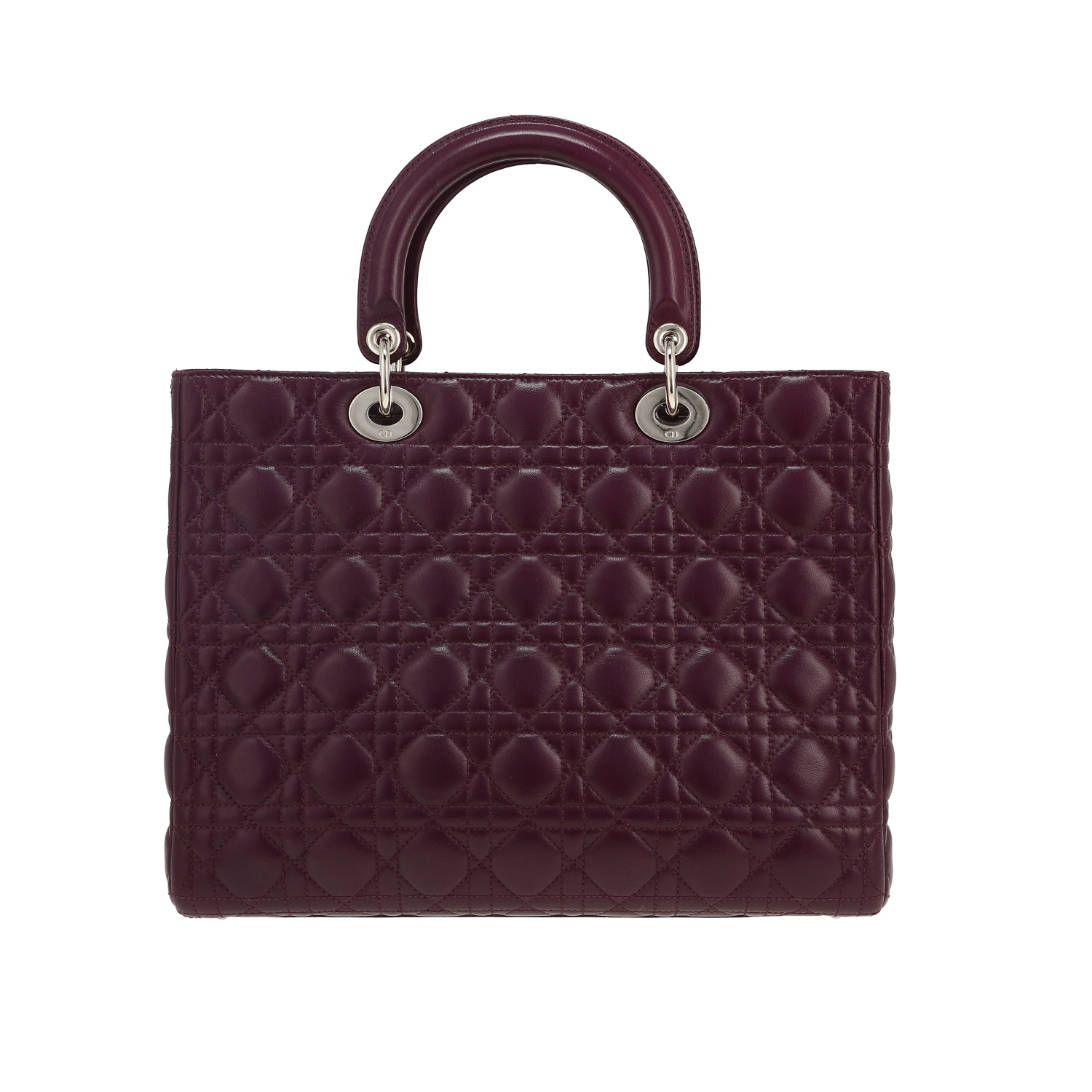 Dior Lady Dior handbag in purple leather cannage1:1High-quality replica
