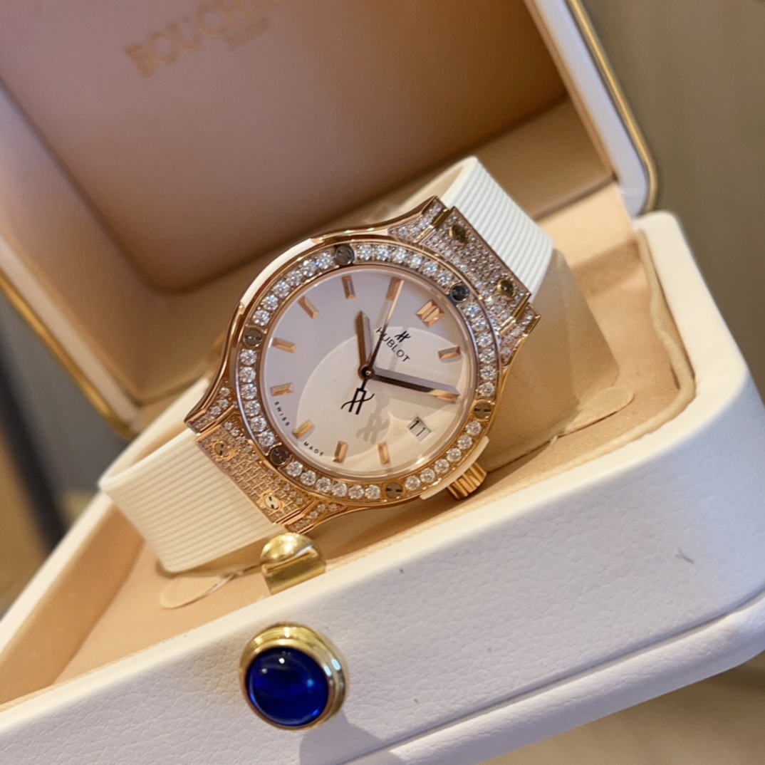 Hublot Classic 33mm High-End Women's Watch(1:1 replica) - Top club