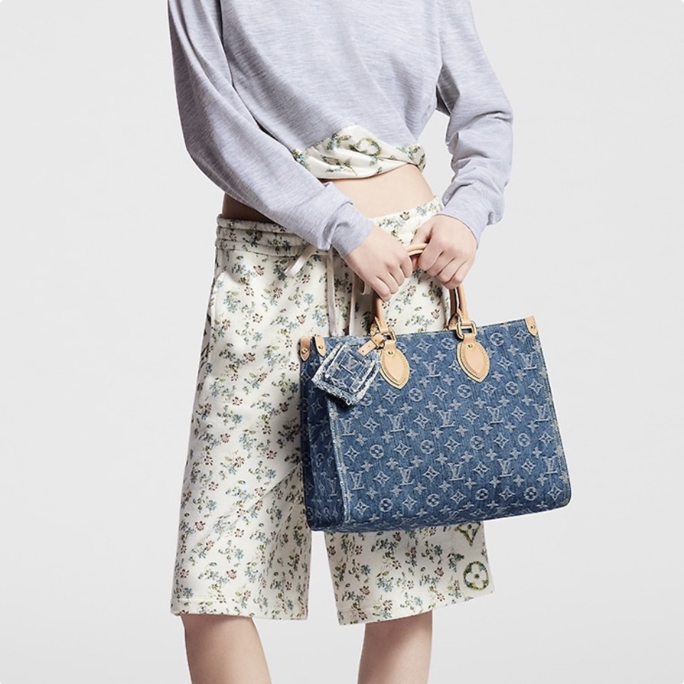 Louis Vuitton LV ONTHEGO Denim Bag M46871