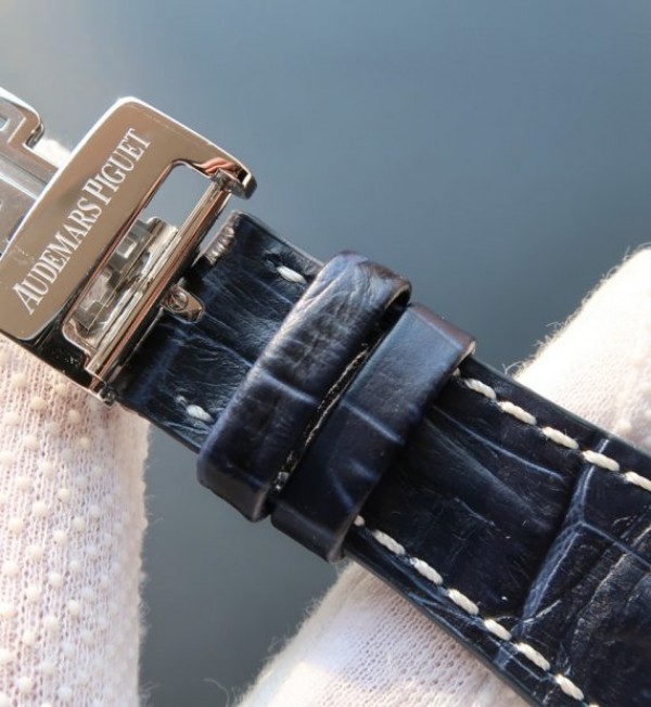 Replica Audemars Piguet JF Royal Oak Offshore Navy Blue Leather Strap A3126 - Top club