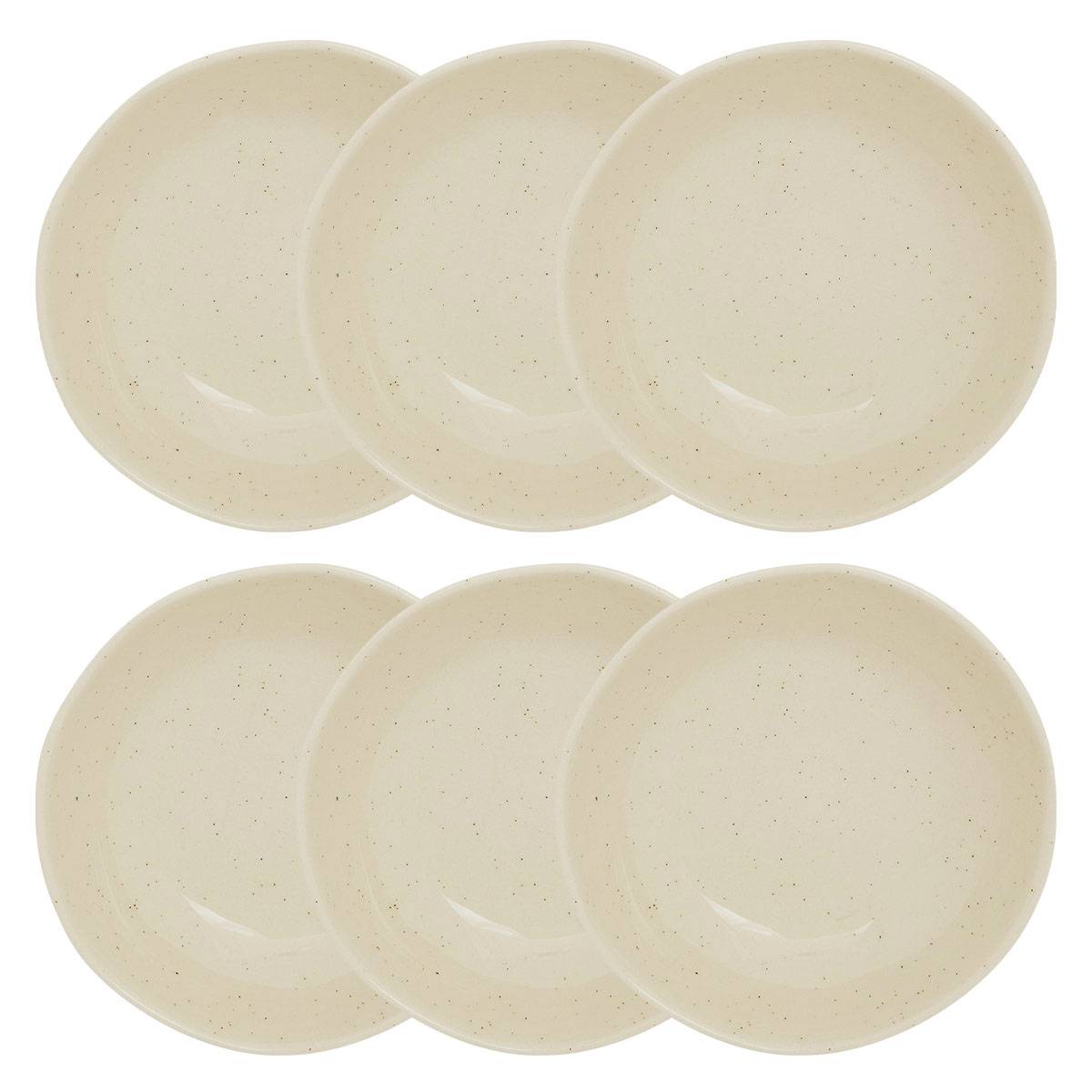 Deep plate "Wonja" Earthenware, D.18.8 cm, Cream