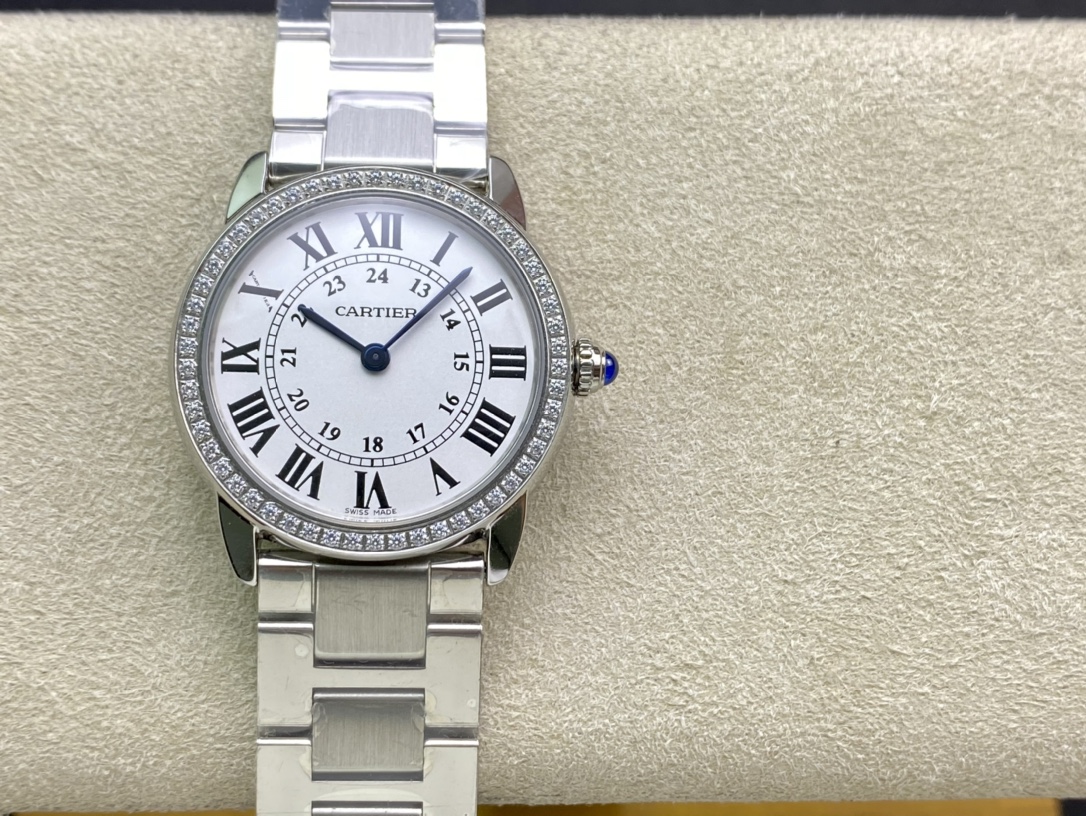 Cartier London Roman Numeral Couple's Watch Small 29.5mm(1:1 replica) - Top club
