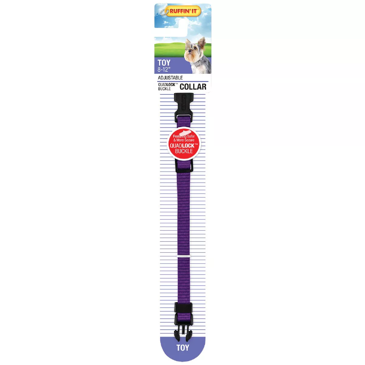 Westminster Pet Ruffin' it Adjustable 8 In. to 12 In. Nylon Dog Collar