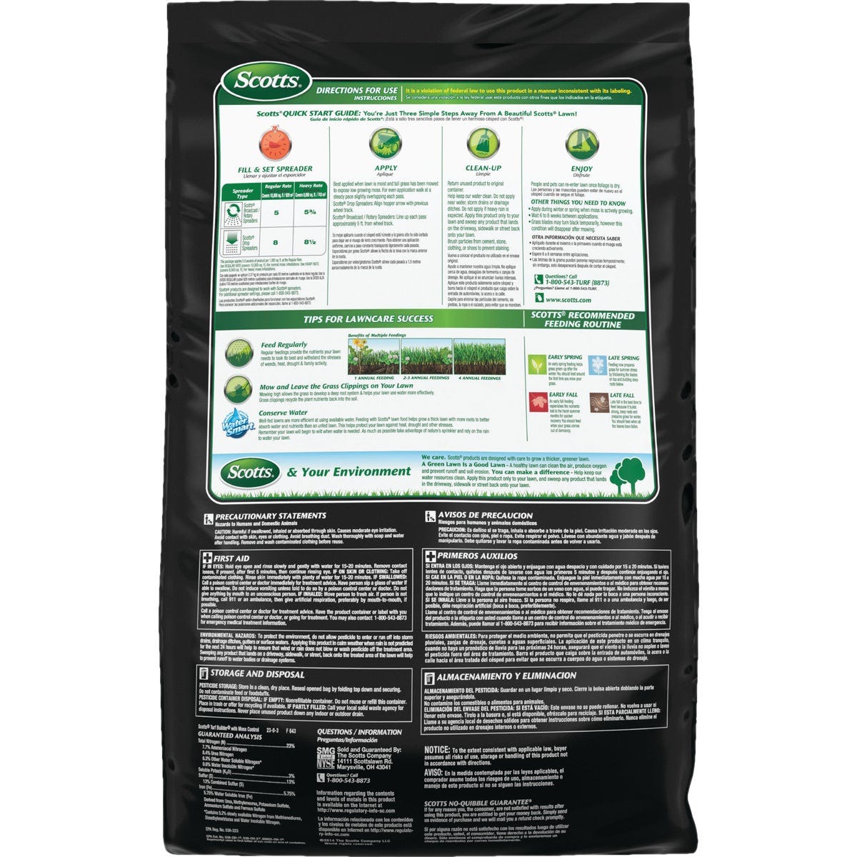Scotts Turf Builder Triple Action 8000 Sq. Ft. 40 Lb. Moss Control & Lawn Fertilizer